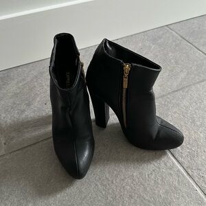 Express heeled ankle booties